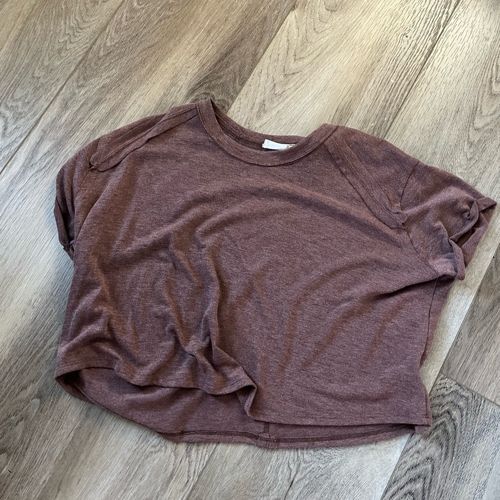 altar’d state brown cropped tee